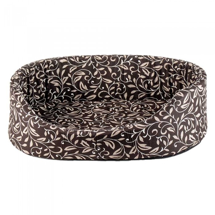 Пухнастики лежак для котів і собак малих порід (шоколад) 54х40х13 см