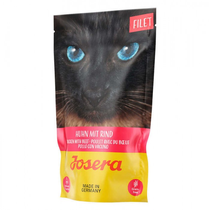 Josera Filet вологий корм з філе курки та яловичиною для котів 70 г*16 шт