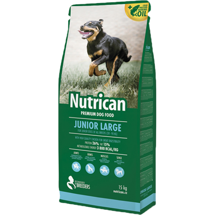 Nutrican Junior Large сухий корм для цуценят великих порід 15 кг