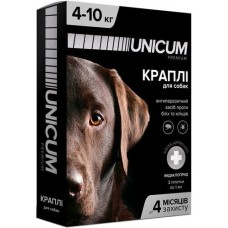 Unicum PREMIUM краплі від бліх та кліщів для собак 4-10 кг.