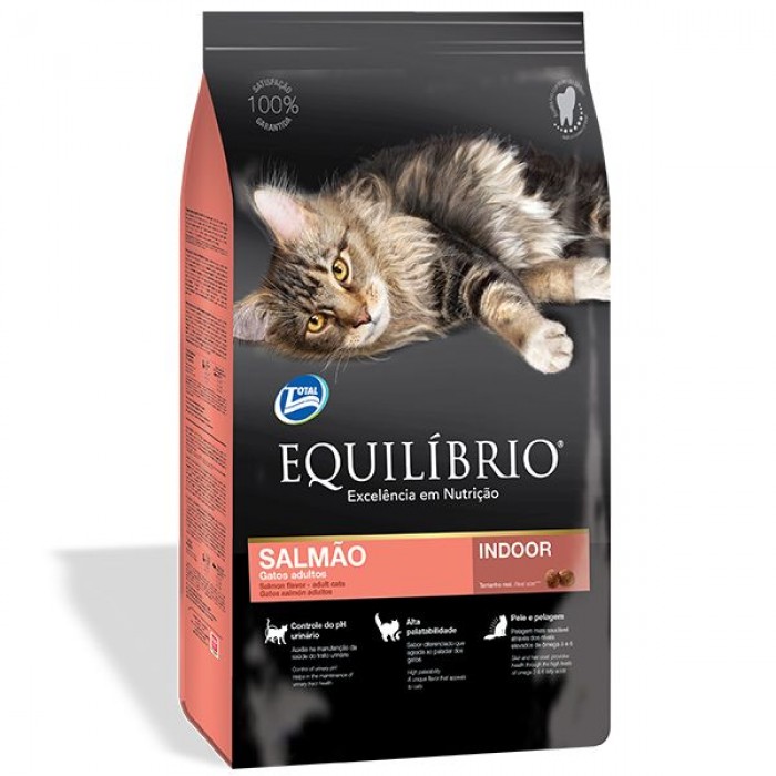 Equilibrio Cat Adult Salmon Indoor сухий корм для дорослих котів з лососем 0,5кг