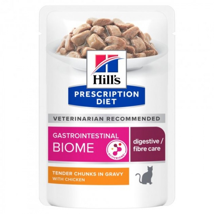 Hill's PD Gastrointestinal Biome Chicken при захворюванні шлунково-кишкового тракту котів 85 г