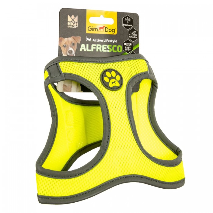 GimDog Alfresco шлея для собак міні порід (жовта) S 