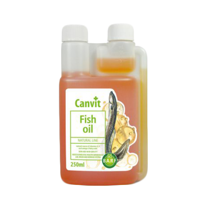 Canvit Fish Oil олія морського вугра для шкіри та шерсті котiв i собак 250 мл