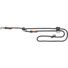 Trixie BE NORDIC повідець-перестьожка для собак міні та середніх порід (темно-сірий / коричневий) S-M 2м/8мм