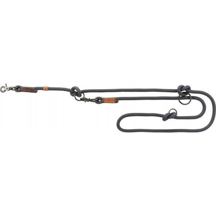 Trixie BE NORDIC повідець-перестьожка для собак міні та середніх порід (темно-сірий / коричневий) S-M 2м/8мм