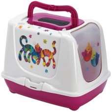 Moderna Trendy Cat Friends Forever закритий туалет для котів (рожевий) 