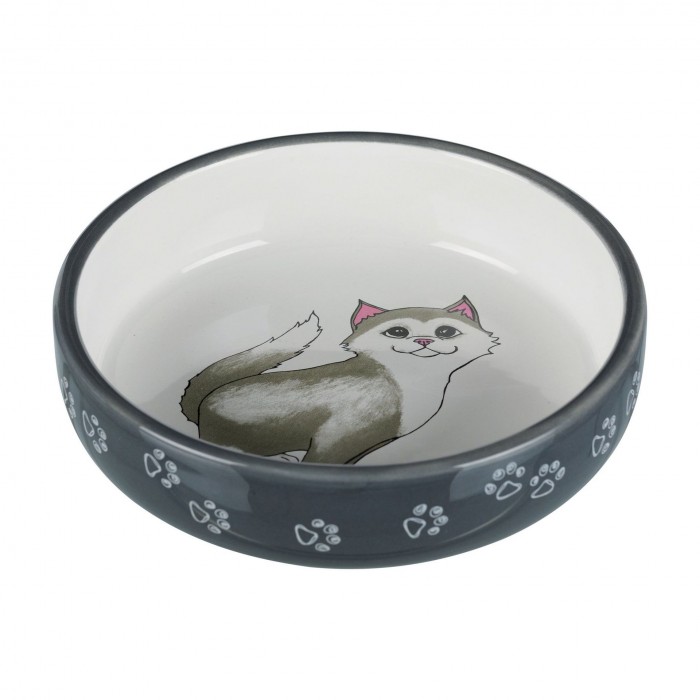 Trixie керамічна миска для перса сіра 0,3 л/15 см