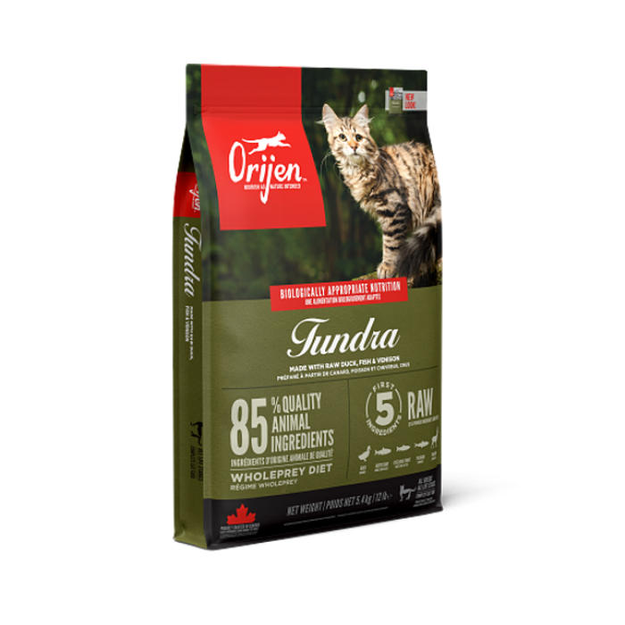 ORIJEN Tundra Cat сухий корм для котів з качкою, рибою та олениною 0,34 кг
