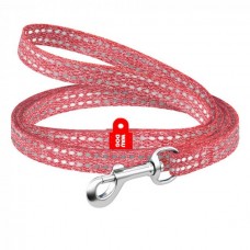 Collar WAUDOG Re-cotton світловідбиваючий повідець для собак та котів (червоний) XS