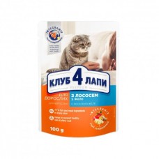 Club 4 Paws Premium вологий корм для котів з лососем в желе 100 г