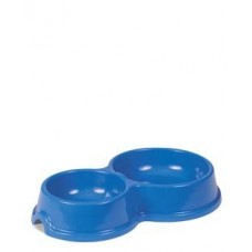 ТМ Природа &laquo;Класік&raquo; миска подвійна №2 для котів і для собак дрібних порід 700мл (кольори в асортименті)