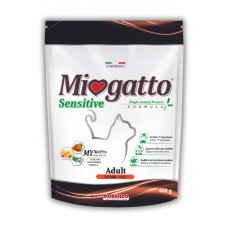 Morando Miogatto Sensitive Monoprotein сухий корм для котів з індичкою 400 г