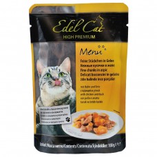 Edel Cat Шматочки з куркою й качкою в желе для котів, пауч 100g