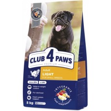 Club 4 Paws Premium Adult Small Breeds Light сухий корм для собак з індичкою 5 кг