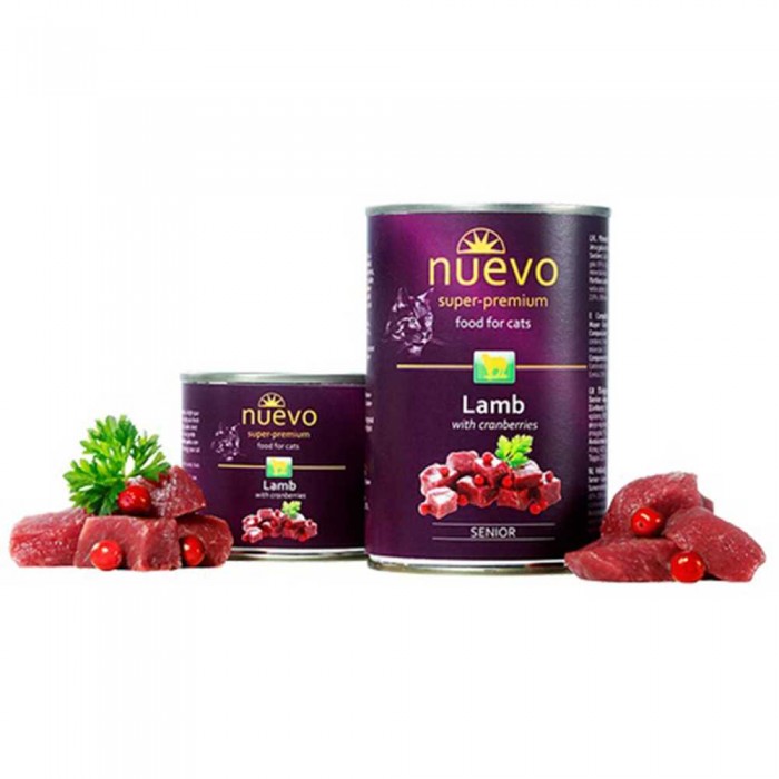 Nuevo Cat Senior Lamb & Cranberries вологий корм для котів похилого віку 400 г
