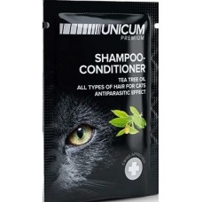 UNICUM шампунь-кондиціонер для котів з олією чайного дерева 15 мл (саше) 