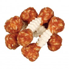 Trixie Denta Fun ласощі для собак гантель жувальна з куркою та рисом сиром'ятна шкіра 6шт 100гр