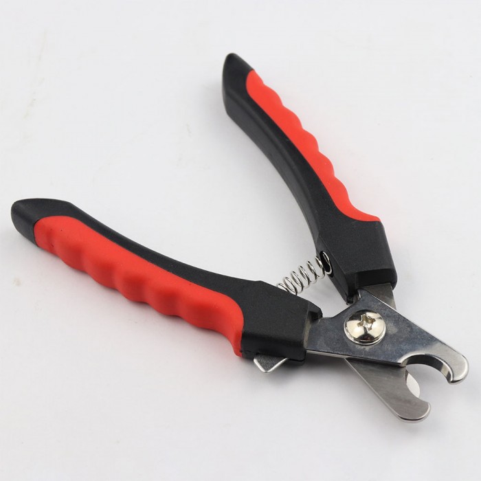 Пухнастики кігтеріз-кусачки для собак (чорний/червоний) 5х16,5 см