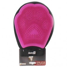 AnimAll Groom рукавичка для вичісування шерсті тварин (рожева)