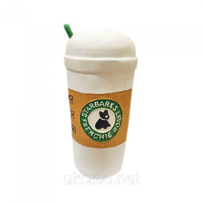 Croci Kofee Take іграшка для собак "Кава з собою" з пищалкою 18 см