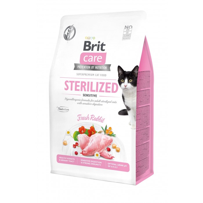 Brit Care Cat GF Sterilized Sensitive, (чутливе травлення для стерелізованих)