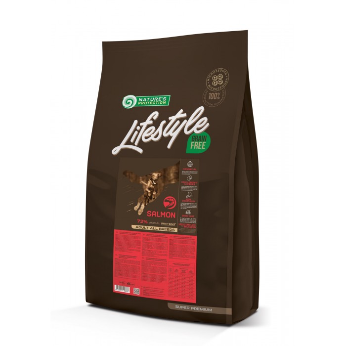 Nature's Protection Lifestyle Grain Free Salmon Adult All Breeds для собак з лососем 10 кг