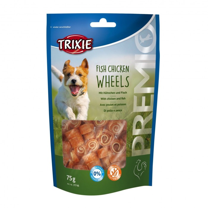 Trixie PREMIO Fish Chicken Wheels ласощі для собак з куркою та рибою 75гр