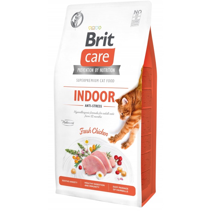 Brit Care Cat GF Indoor Anti-stress, 7кг (антистрес)