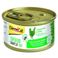 GimCat Shiny Cat SUPERFOOD курка з травою 70g