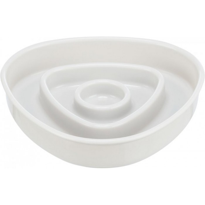 Trixie пластикова миска для повільного годування (сіра) 350 мл