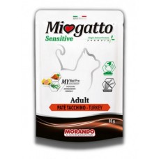 Morando Miogatto Sensitive Monoprotein вологий корм для котів з індичкою 85 г