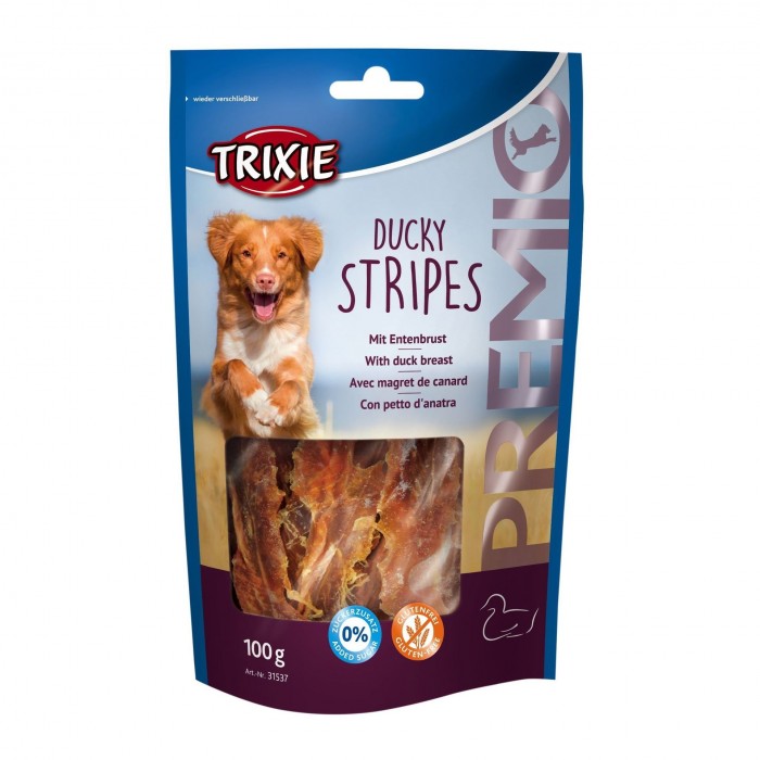 Trixie PREMIO Ducky Stripes ласощі для собак качка 100гр