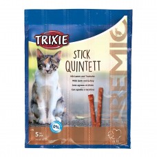 Trixie PREMIO Quadro-Sticks ласощі для котів палички з ягням та індичкою 25гр