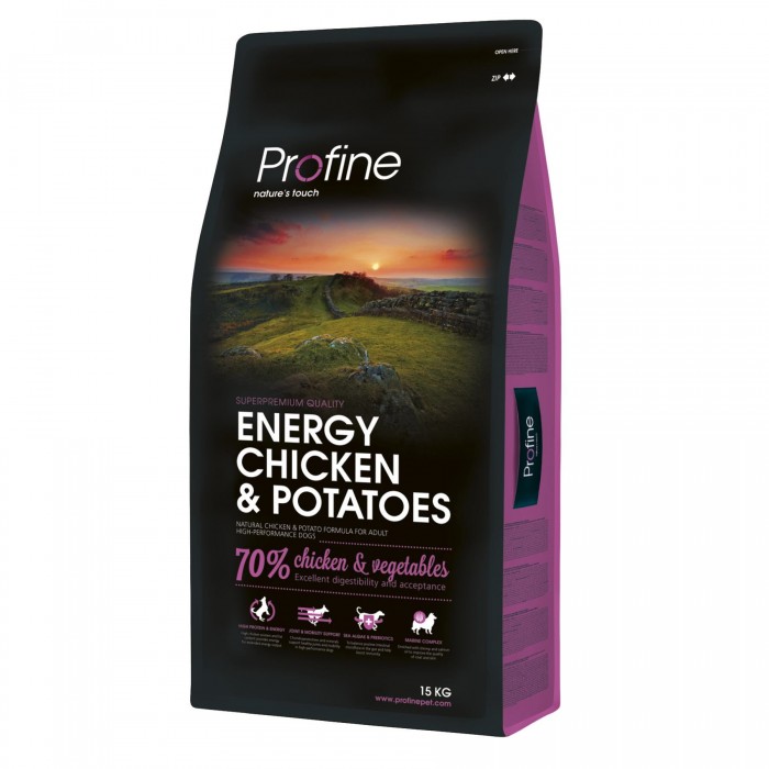 Profine Energy Chicken сухий корм для собак з підвищеним навантаженням з куркою 15 кг