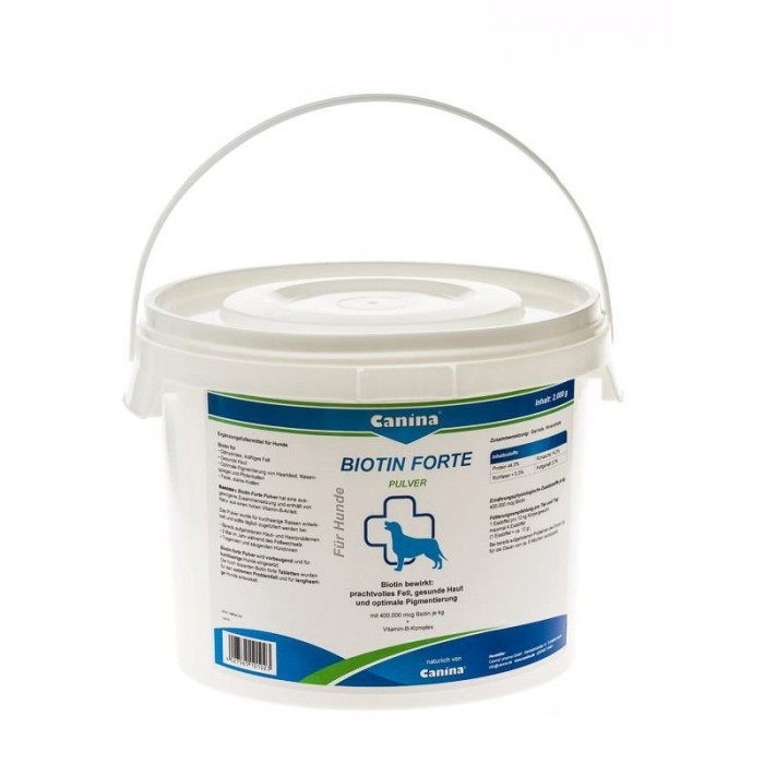 Canina Biotin forte вітаміни для підтримки здорової шерсті і шкіри собак 2 кг/600 таб.