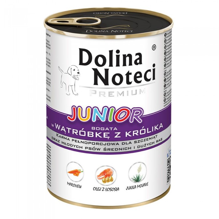 Dolina Noteci Premium вологий корм для цуценят з печінкою кролика 400 г