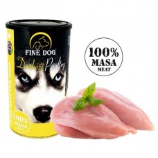 Fine Dog консерва з м'ясом птиці для собак 100% м'яса 200г