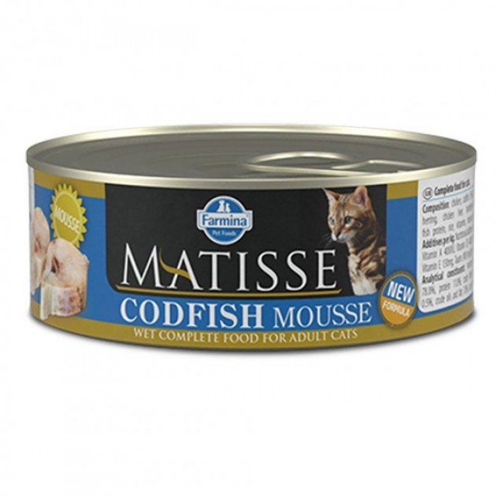 Farmina Matisse Cat Mousse Codfish вологий корм для котів з тріскою 85 г