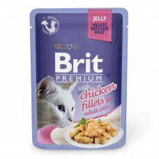 Brit Premium Cat pouch філе курки в желе 85g