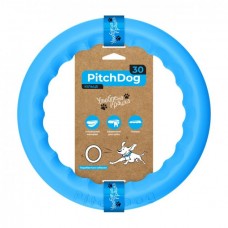 PitchDog іграшка для собак ігрове кільце (блакитна) 28 см