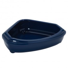 Moderna угловий туалет для котів з бортиком (чорничний) 55х45х14 см