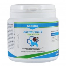 Canina Biotin forte вітаміни для підтримки здорової шерсті і шкіри собак 100 г/30 таб.