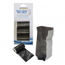 Croci Easy Grip Dog Bag щільні пакети для прибирання за собаками (чорні) 3 рулони х 10 шт.