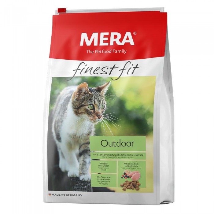 Mera finest fit Outdoor сухий корм для котів з птицею та ягодами 10 кг