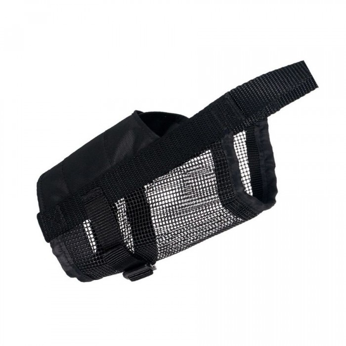 Trixie намордник для собак великих та гігантських порід з сітчастою вставкою (чорний) L-XL 22-34см/28-46см