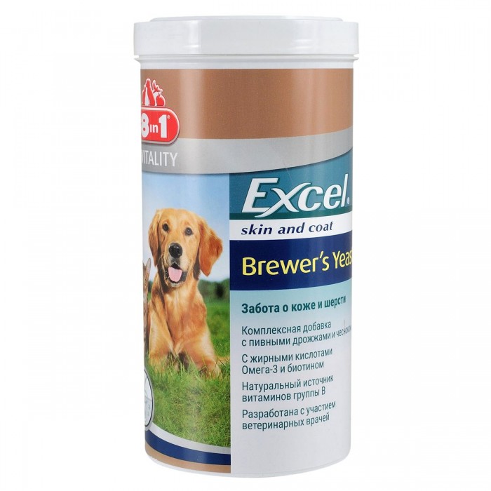 Excel Brewers Yeast вітаміни для собак та котів 1430 таб
