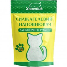 Хвостик силікагелевий наповнювач для котів із зеленими гранулами дрібна фракція без аромату 7,2 л