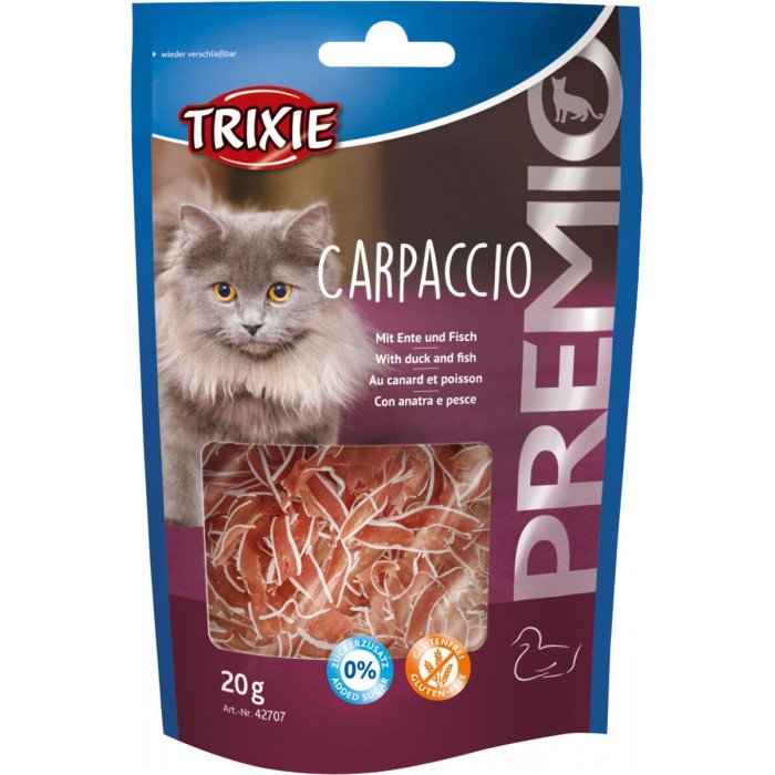 Trixie PREMIO Carpaccio ласощі для котів з качкою та рибою 20гр
