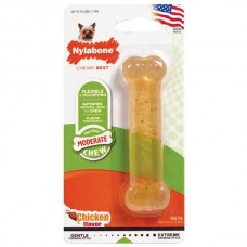 Nylabone Flexi Chew Petite іграшка кістка для собак міні порід з ароматом курки 9,5см